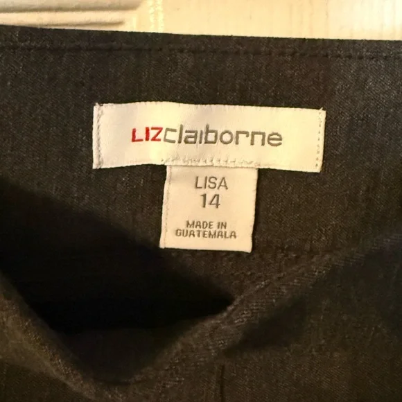 Women's Liz Claiborne Gray Pants - Picture 3 of 4